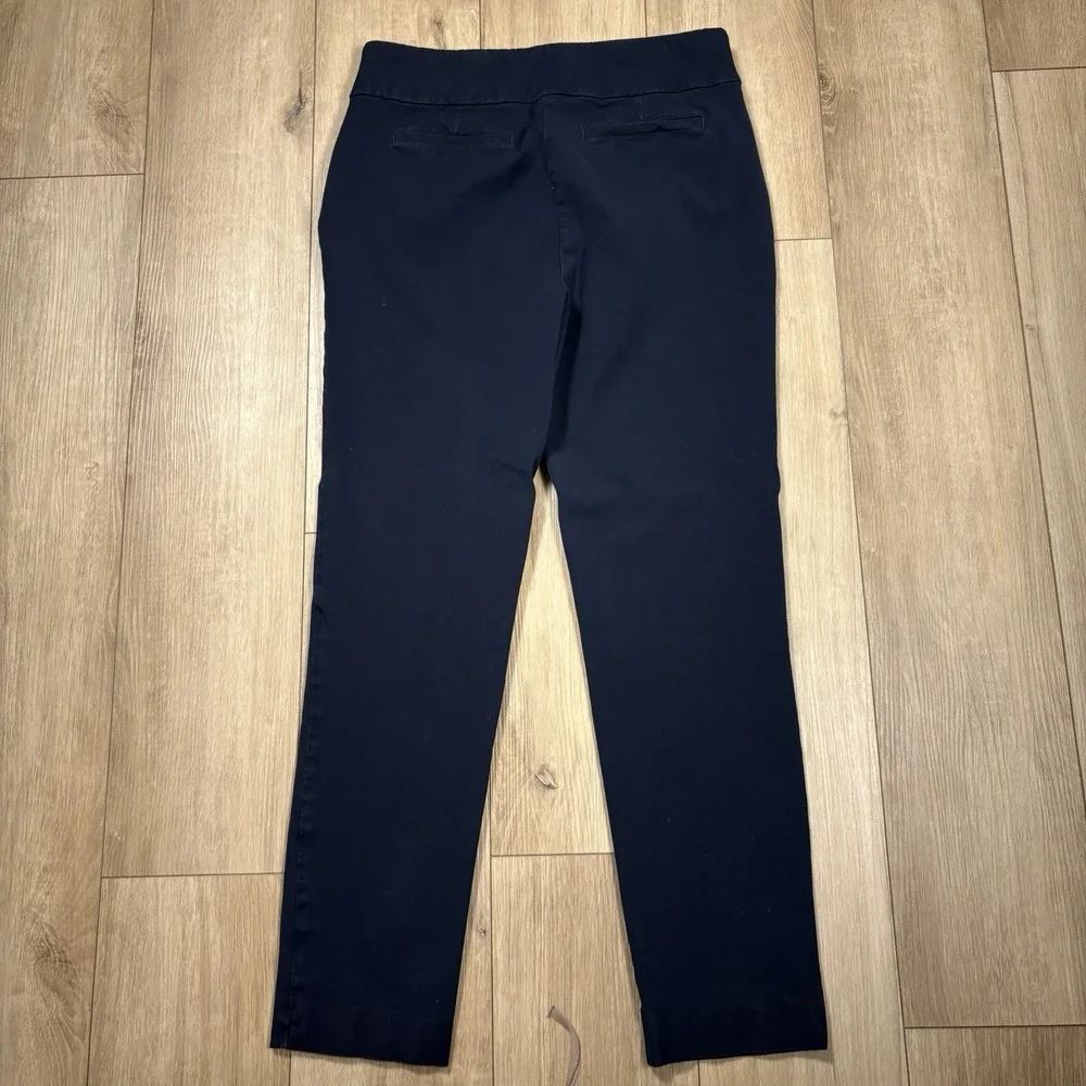 Soft Surroundings Pants TM Navy Blue Pull On Stretch Comfort Lounge Straight Leg - Picture 6 of 9